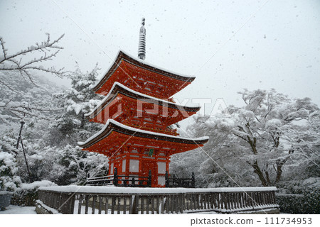 京都市東山區雪清水寺小安塔 京都市東山區雪清水寺小安塔 111734953