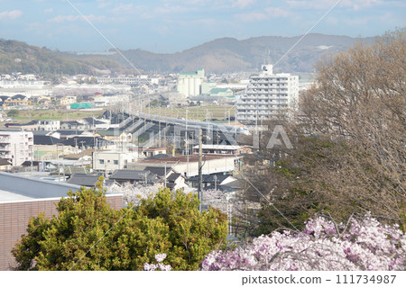 Tokaido Shinkansen seen from Koda Bunka Park 111734987