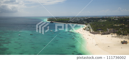 landscape view of Zanzibar beach concept of summer vacation 111736002