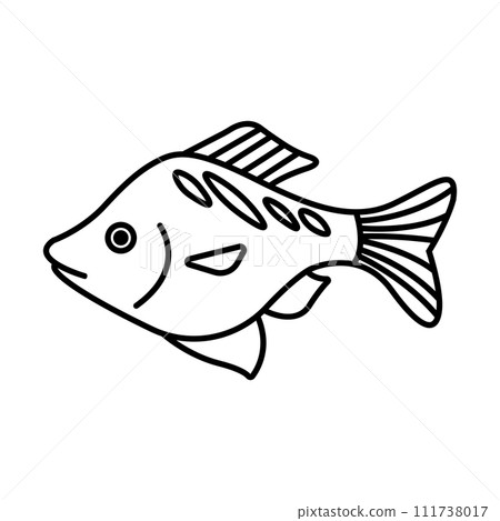 fish icon vector 111738017