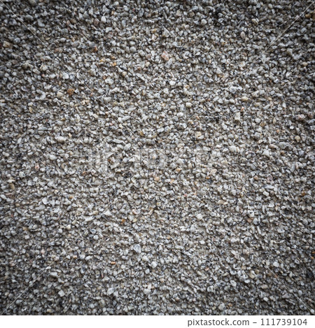 Gray small granite stone floor background 111739104