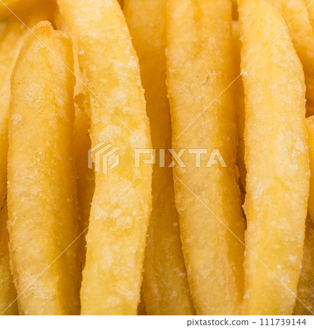 Fried potatoes closeup 111739144