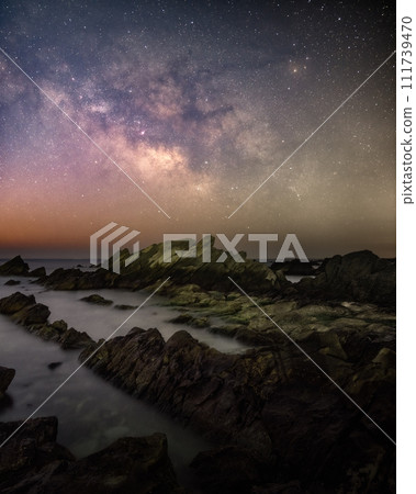 Milky Way on Hiraiso Coast, Hitachinaka City, Ibaraki Prefecture Milky Way on Hiraiso Coast, Hitachinaka City, Ibaraki Prefecture 111739470