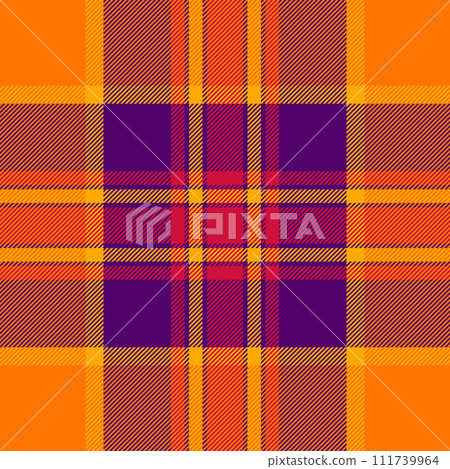 Texture pattern check of textile background tartan with a seamless vector plaid fabric. 111739964