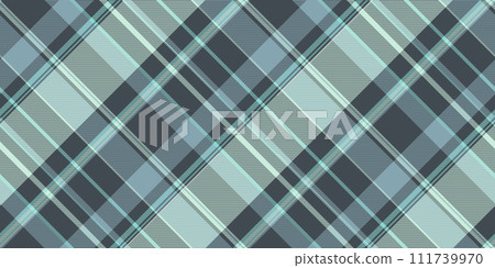 Bandanna plaid textile seamless, infinity background pattern vector. Long tartan check texture fabric in pastel and light colors. 111739970