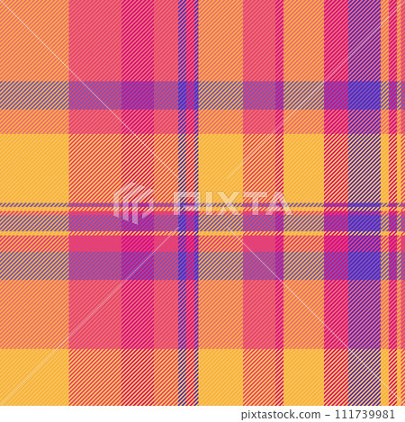 Check textile tartan of plaid background fabric with a texture seamless vector pattern. Check textile tartan of plaid background fabric with a texture seamless vector pattern. 111739981