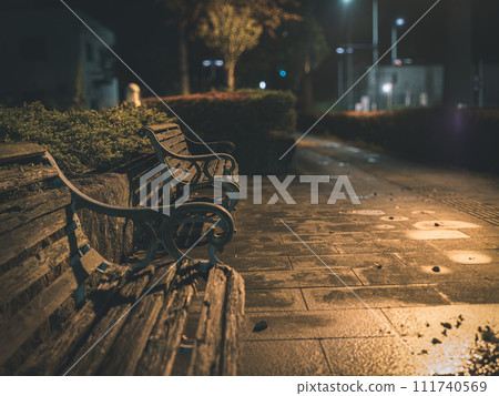 Night bench Night bench 111740569