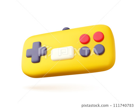 3d joystick vector icon. 111740783