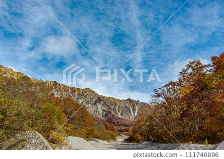 View from Oyama Ichinosawa in autumn View from Oyama Ichinosawa in autumn 111740896