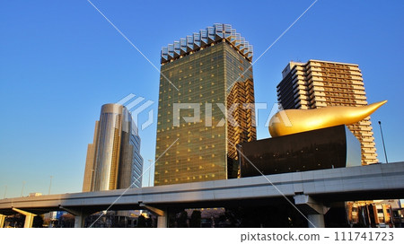 朝日啤酒塔的夜景 111741723