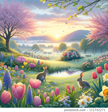 捕捉春天本質的極簡插畫 111742271