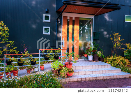 Residential entrance approach Residential entrance approach 111742542