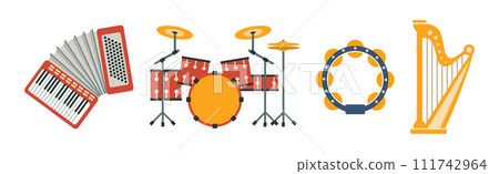 Different Musical Instrument for Live Concert Vector Set Different Musical Instrument for Live Concert Vector Set 111742964