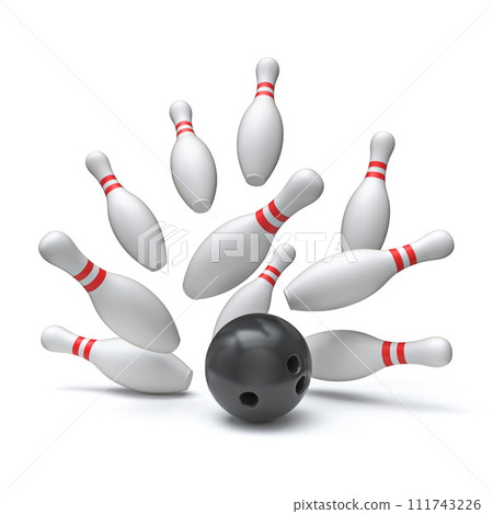 Bowling pins 3D Bowling pins 3D 111743226