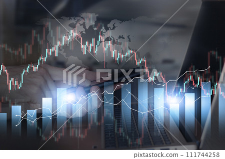 stock market trading on smartphone 111744258