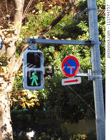 Pedestrian traffic light (LED type) Pedestrian traffic light (LED type) 111744757