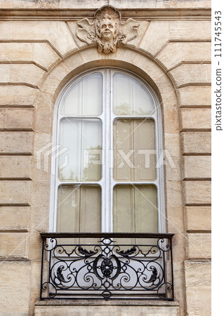 Stone facade of a stylish house in Bordeaux France 111745543