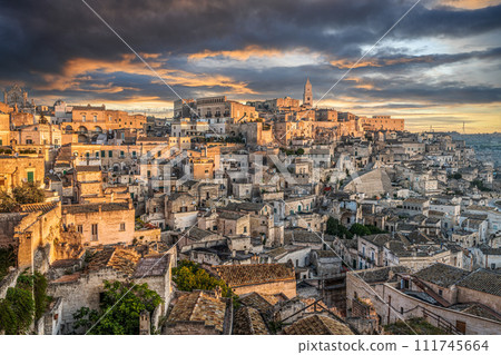 Matera, Italy overlooking Sassi di Matera Matera, Italy overlooking Sassi di Matera 111745664
