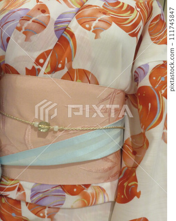 Yukata with water yoyo pattern Yukata with water yoyo pattern 111745847