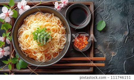 Traditional Japanese soba and udon set meal Traditional Japanese soba and udon set meal 111746151