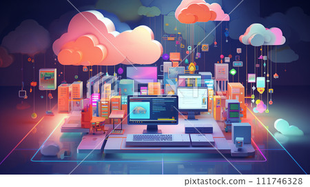 雲端運算：在雲端中共享資料並從多個裝置存取資料。 111746328