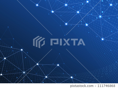 藍色網絡科技背景 111746868
