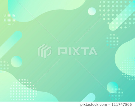 綠色流行波漸層背景 111747866