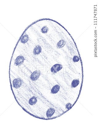 Draw purple Easter eggs isolated on a white background. Draw purple Easter eggs isolated on a white background. 111747871