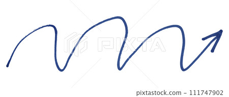 Blue arrows isolated on white background 111747902