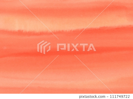 Bright orange watercolor background material with paper texture Bright orange watercolor background material with paper texture 111749722