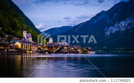 Amazing scenery of austrian town Hallstatt Amazing scenery of austrian town Hallstatt 111749801