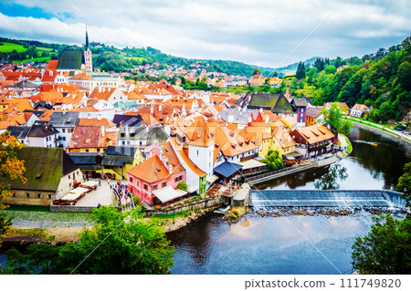 Great Czech Krumlov from high 111749820