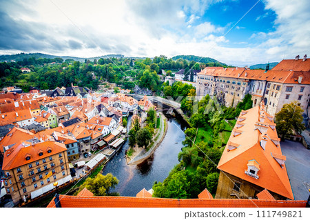 Lovely view of european town 111749821