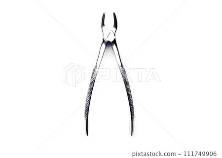 Medical clamps isolated 111749906