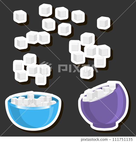 Illustration on theme tasty sweet sugar for restaurant menu Illustration on theme tasty sweet sugar for restaurant menu 111751135