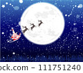 Merry Christmas background-2023 Santa 111751240