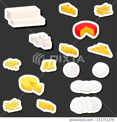 beautiful tasty edible homemade cheese dairy product consisting of various ingredients 111751276