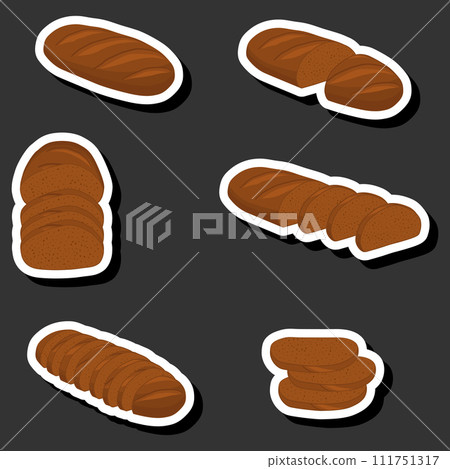 beautiful tasty edible homemade set baked bread consisting of various ingredients beautiful tasty edible homemade set baked bread consisting of various ingredients 111751317