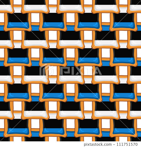 Pattern cookie with flag country Estonia in tasty biscuit Pattern cookie with flag country Estonia in tasty biscuit 111751570