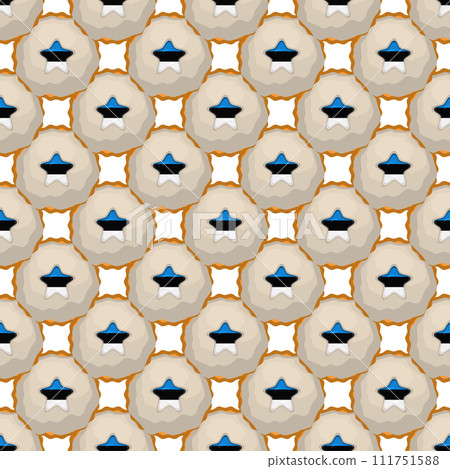 Pattern cookie with flag country Estonia in tasty biscuit Pattern cookie with flag country Estonia in tasty biscuit 111751588