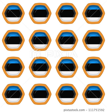 Pattern cookie with flag country Estonia in tasty biscuit Pattern cookie with flag country Estonia in tasty biscuit 111751592