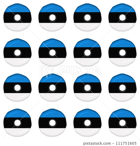 Pattern cookie with flag country Estonia in tasty biscuit Pattern cookie with flag country Estonia in tasty biscuit 111751605