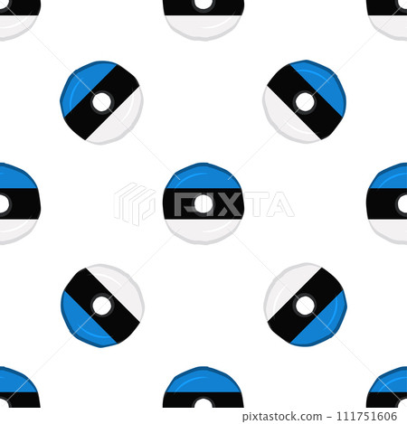 Pattern cookie with flag country Estonia in tasty biscuit Pattern cookie with flag country Estonia in tasty biscuit 111751606