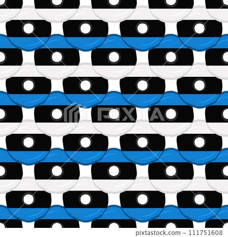 Pattern cookie with flag country Estonia in tasty biscuit Pattern cookie with flag country Estonia in tasty biscuit 111751608