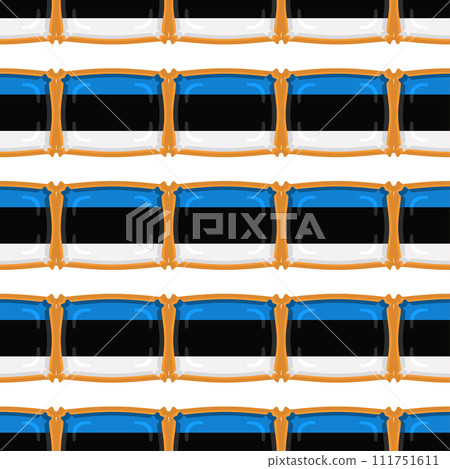 Pattern cookie with flag country Estonia in tasty biscuit 111751611