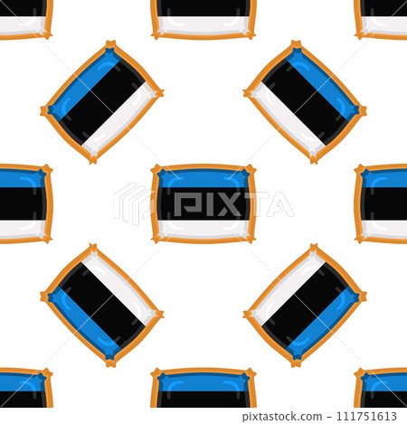 Pattern cookie with flag country Estonia in tasty biscuit Pattern cookie with flag country Estonia in tasty biscuit 111751613