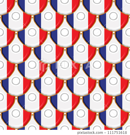 Pattern cookie with flag country France in tasty biscuit Pattern cookie with flag country France in tasty biscuit 111751618