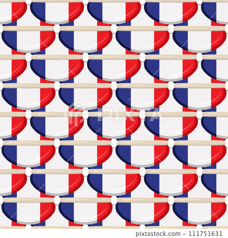 Pattern cookie with flag country France in tasty biscuit 111751631