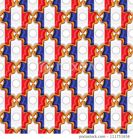 Pattern cookie with flag country France in tasty biscuit 111751656