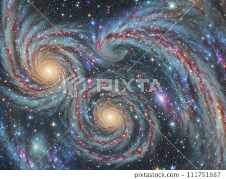 Nebula spreading in outer space 111751887